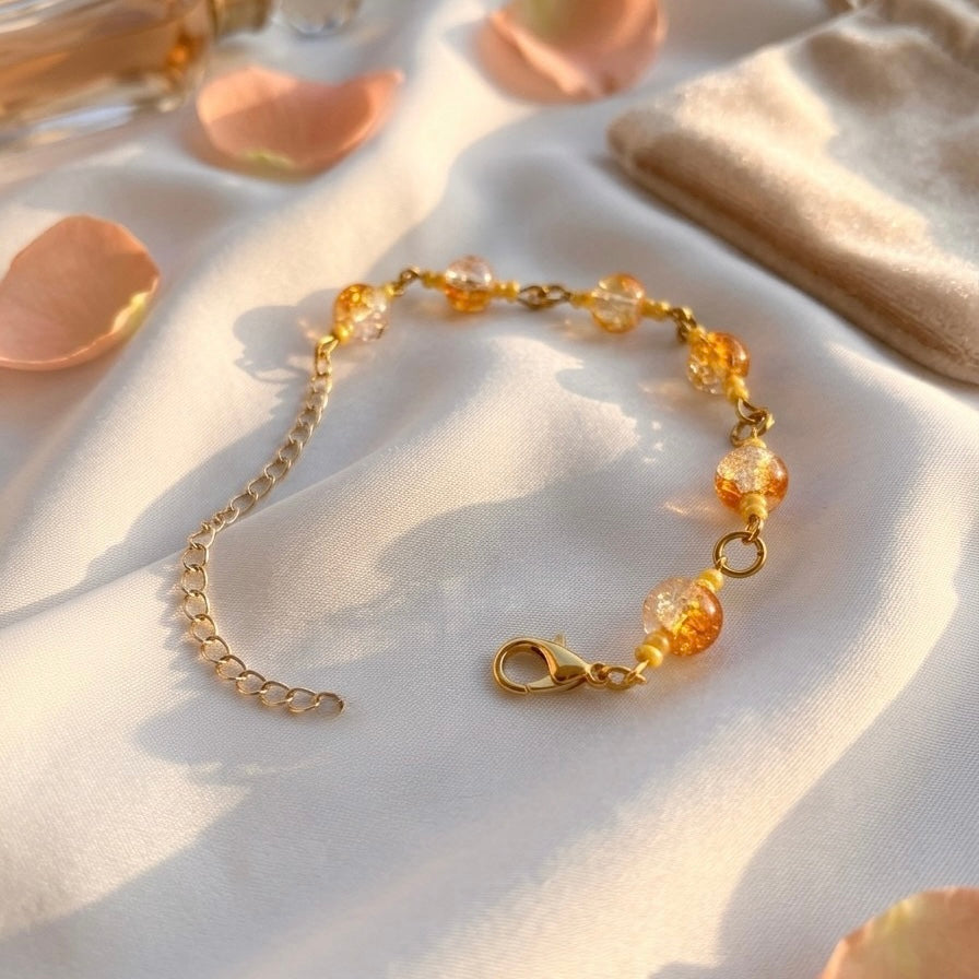 Handmade Golden Glow Bracelet