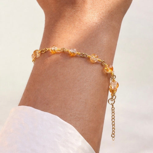 Handmade Golden Glow Bracelet